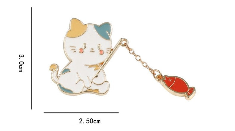 Fishing cat Pin