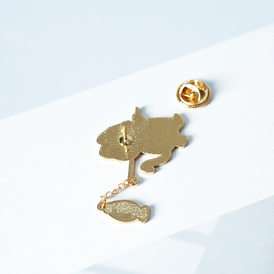 Fishing cat Pin