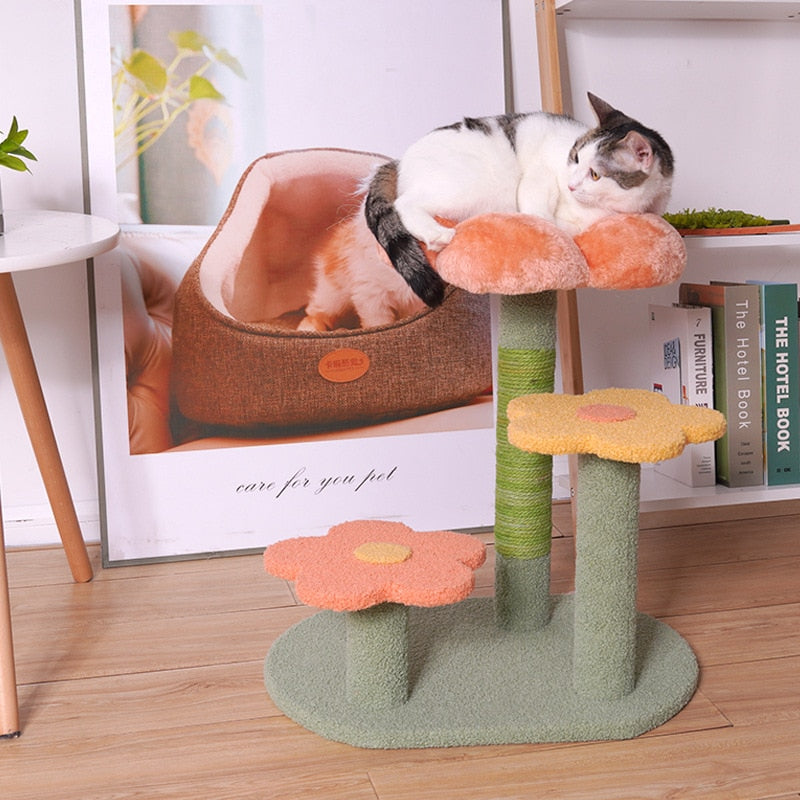 Flower Cat Scratching Post