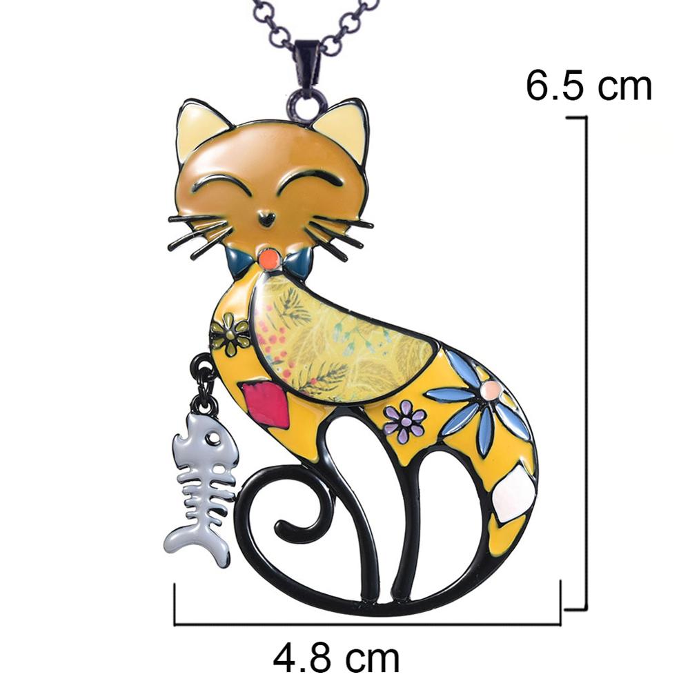 Geometric Cat Necklace