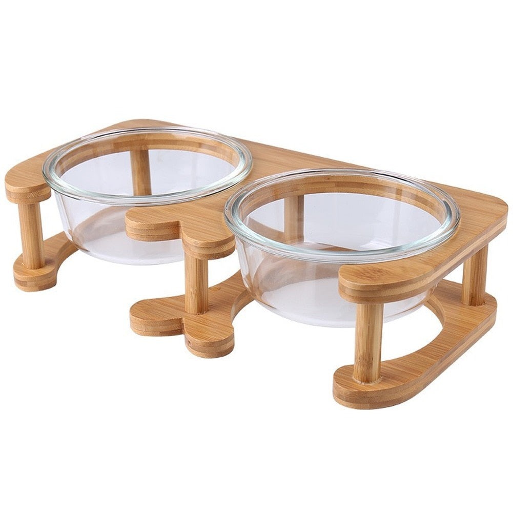Glass Cat Bowls