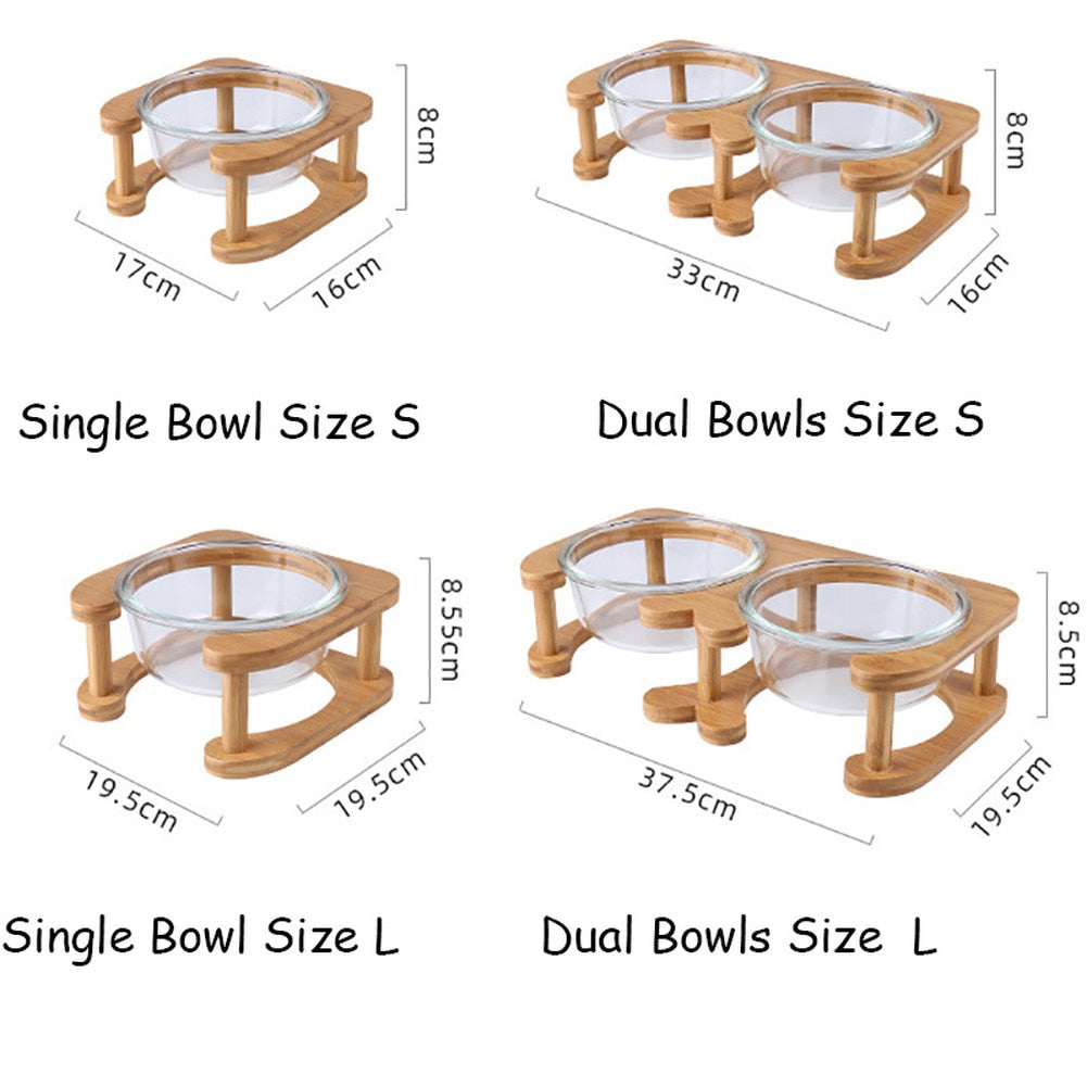 Glass Cat Bowls