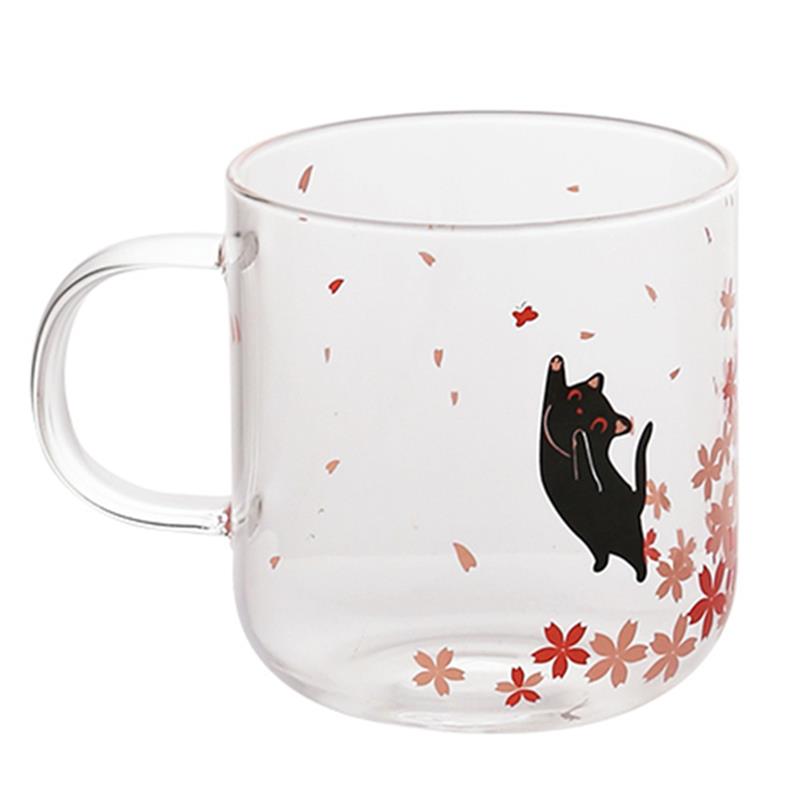 Glass Cat Mug