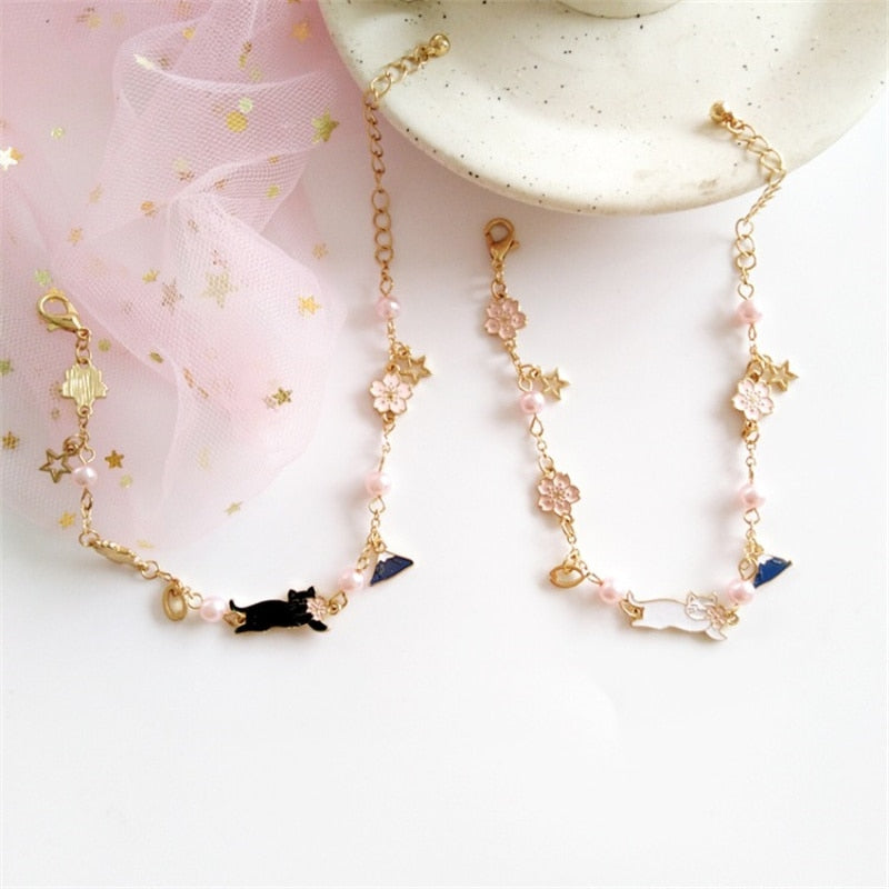 Gold Cat Bracelet