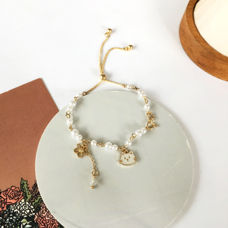 Gold Cat Bracelet