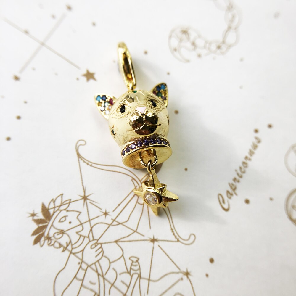 Gold Cat Charm
