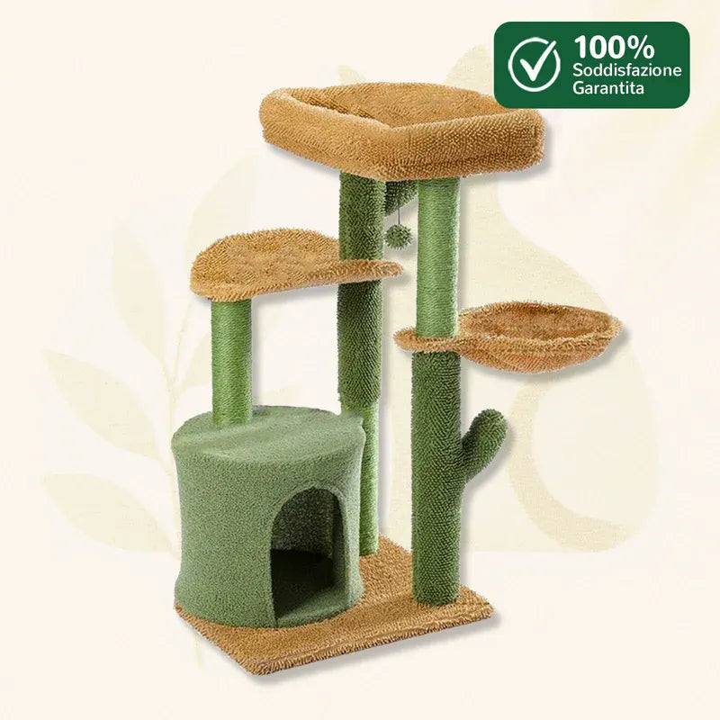 GreenNest tiragraffi per gatti verde elegante con garanzia soddisfazione 100%