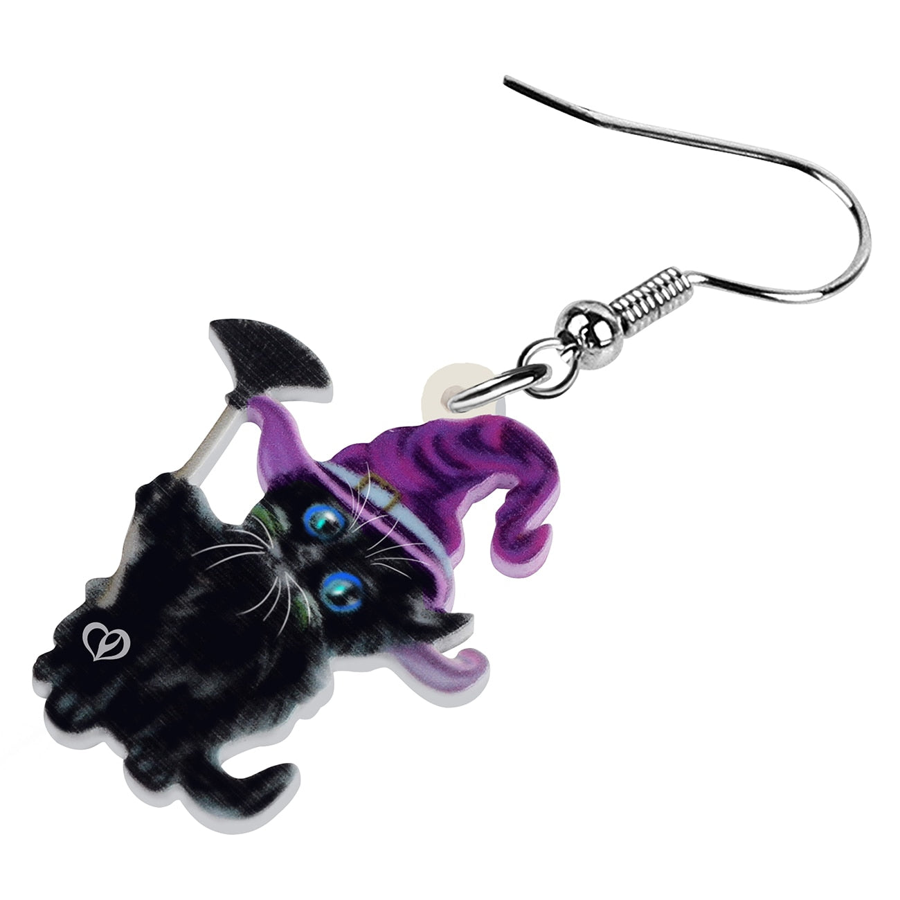 Halloween Black Cat Earrings