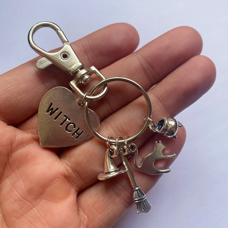 Halloween Cat Keychain