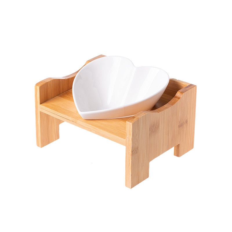 Heart Shaped Cat Bowl
