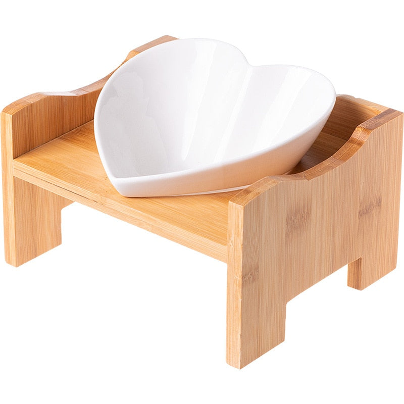 Heart Shaped Cat Bowl