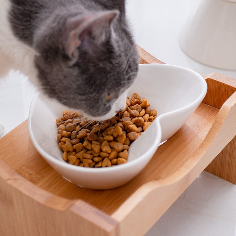 Heart Shaped Cat Bowl