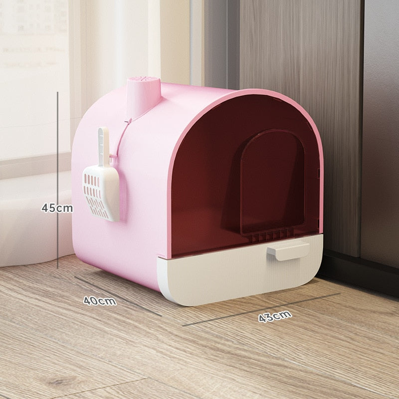 Hooded Cat Litter Box