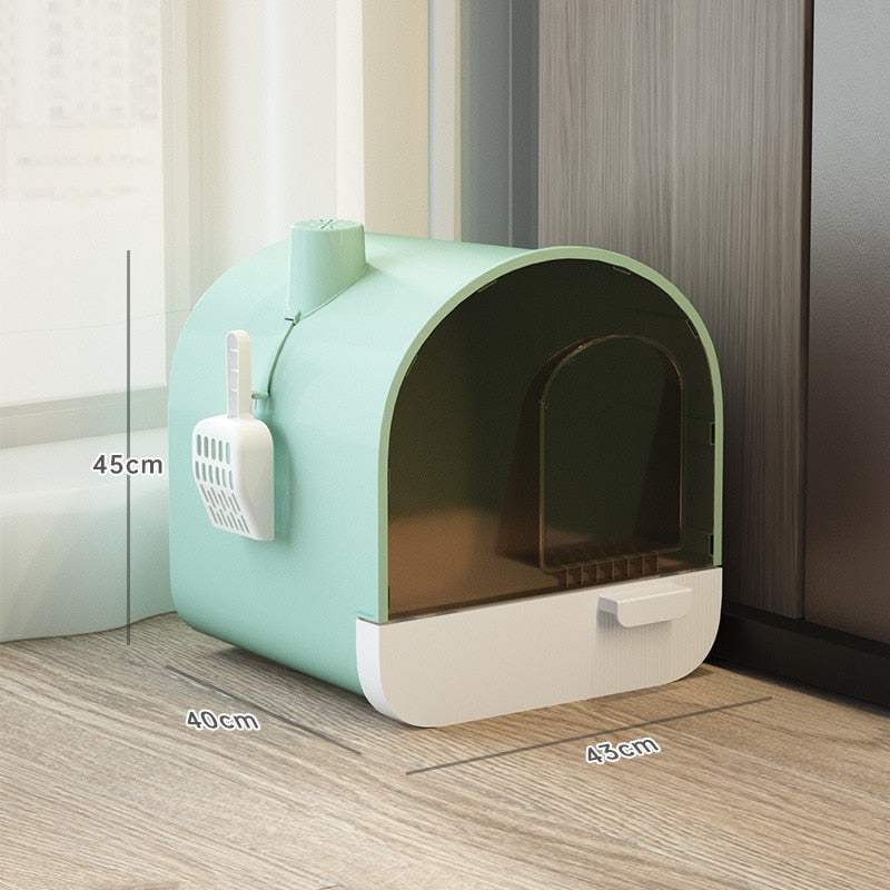 Hooded Cat Litter Box