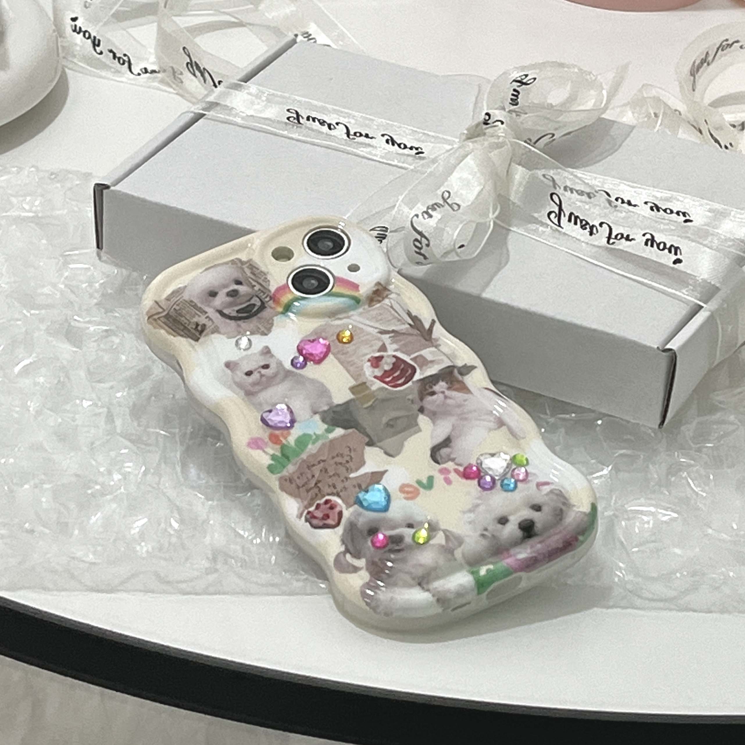 iPhone Cat and Dog Phone Case