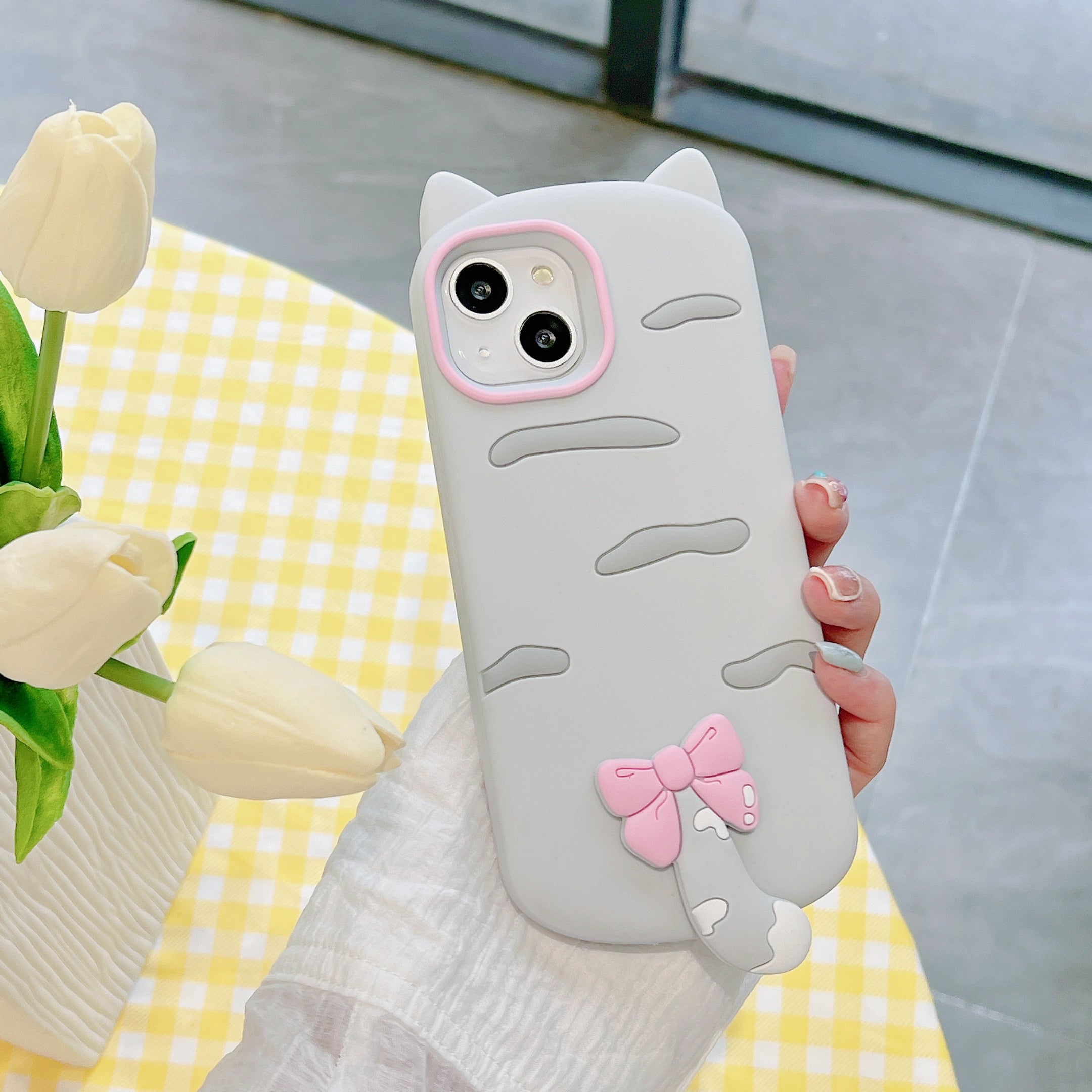iPhone Grey Cat Phone Case