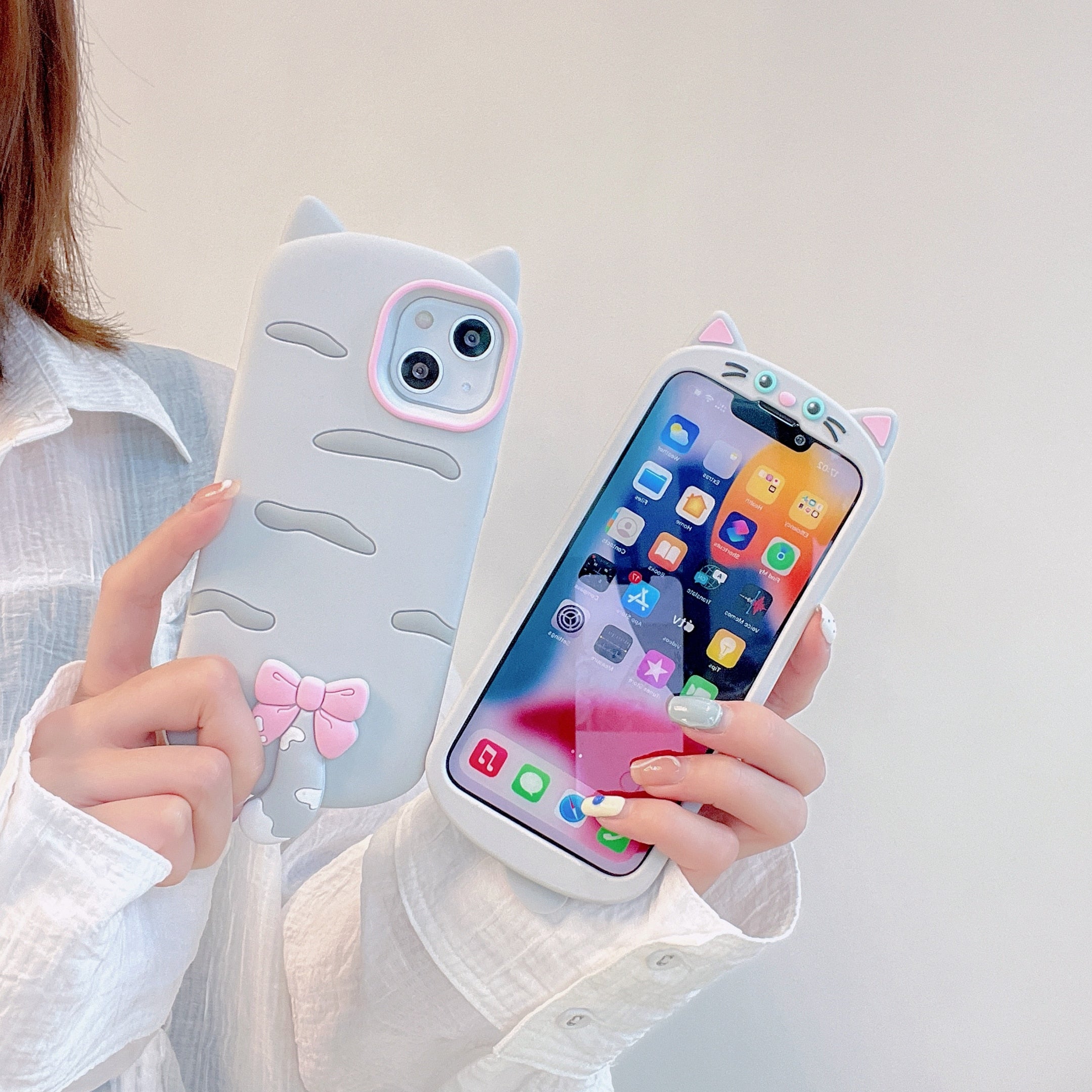 iPhone Grey Cat Phone Case