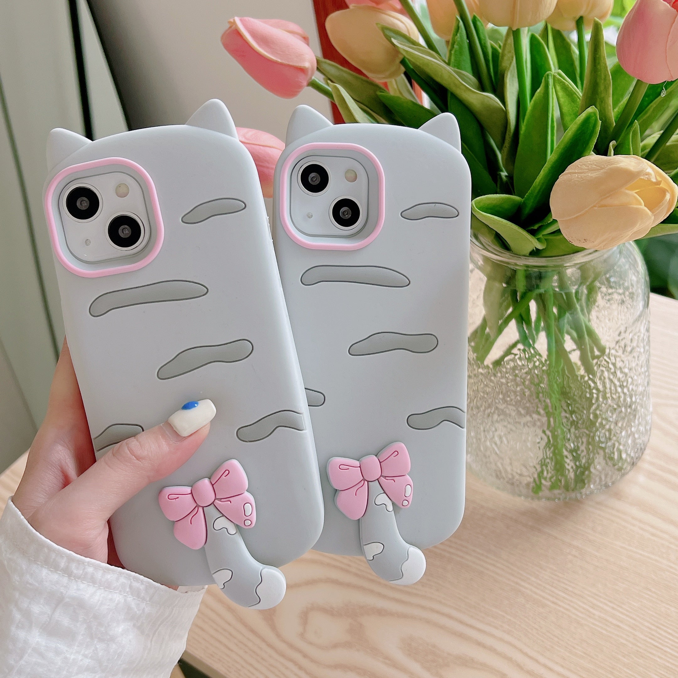 iPhone Grey Cat Phone Case