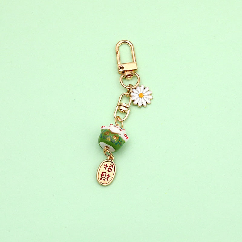 Japanese Cat Keychain