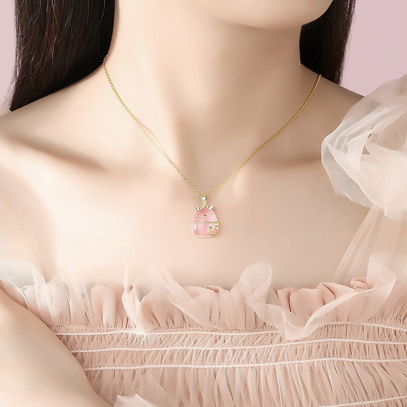 Japanese Lucky Cat Necklace