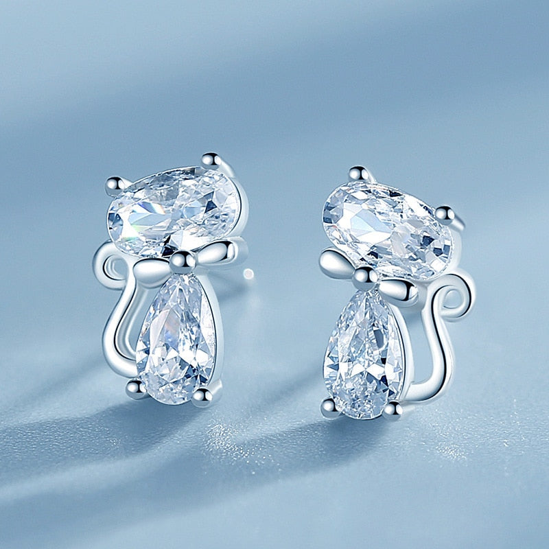 Jewel Cat Earrings