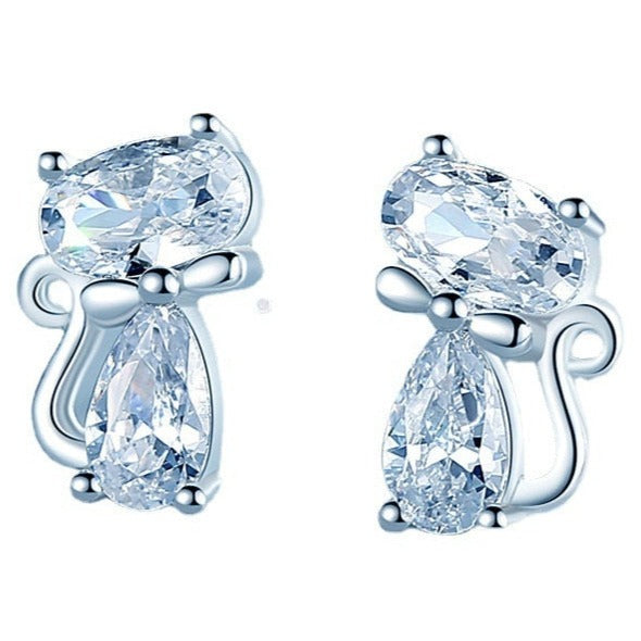 Jewel Cat Earrings