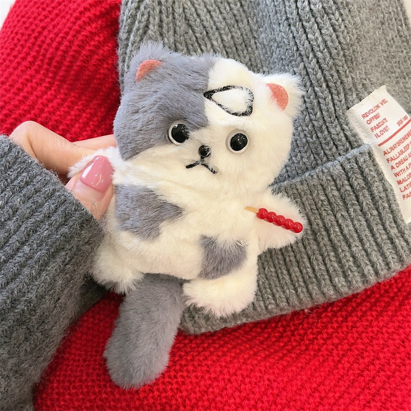 Kawaii Plush Cat Airpod case