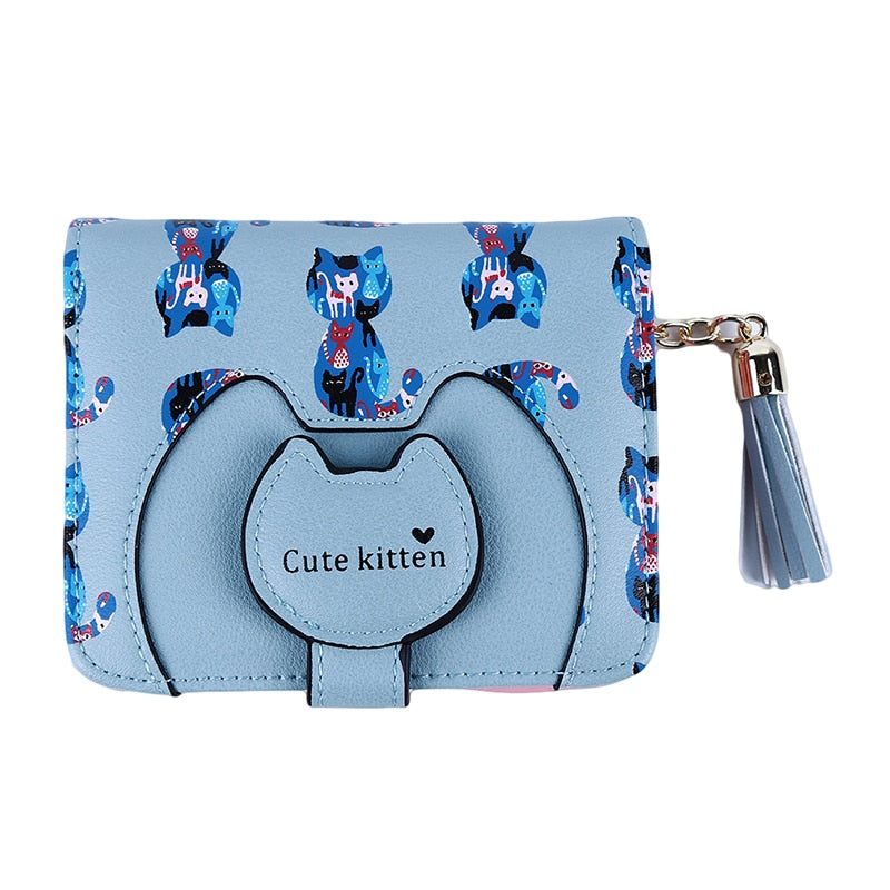 Leather Cat Purse
