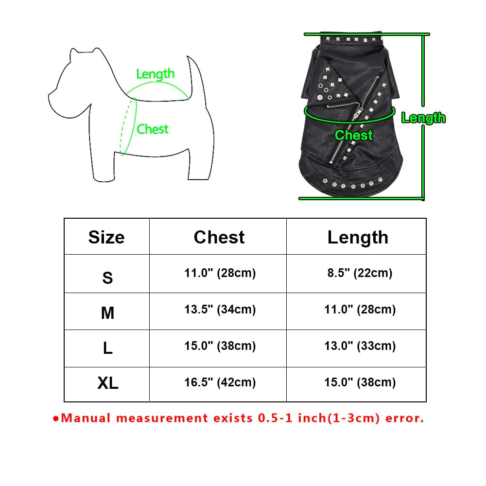 Leather Jacket Clothes for Cat