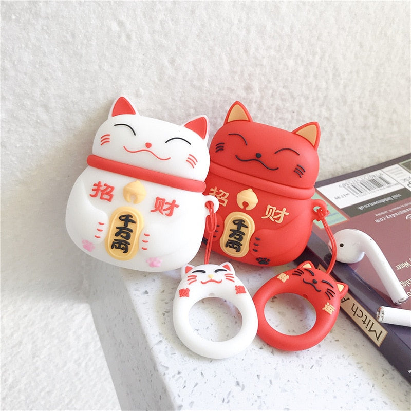Lucky Cat Airpod Case