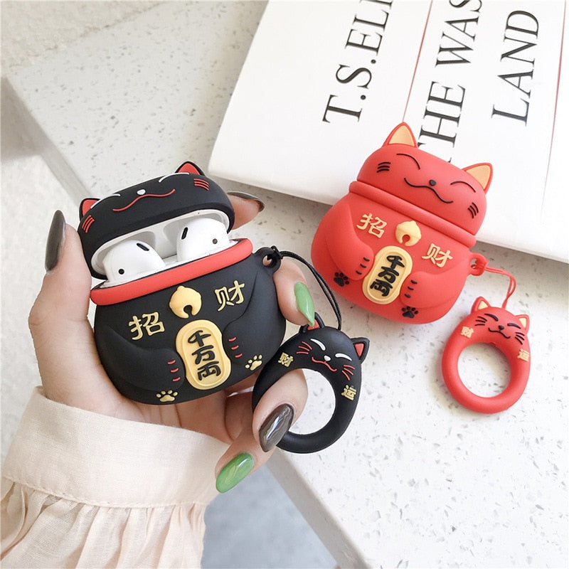 Lucky Cat Airpod Case