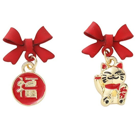 Lucky Cat Earrings