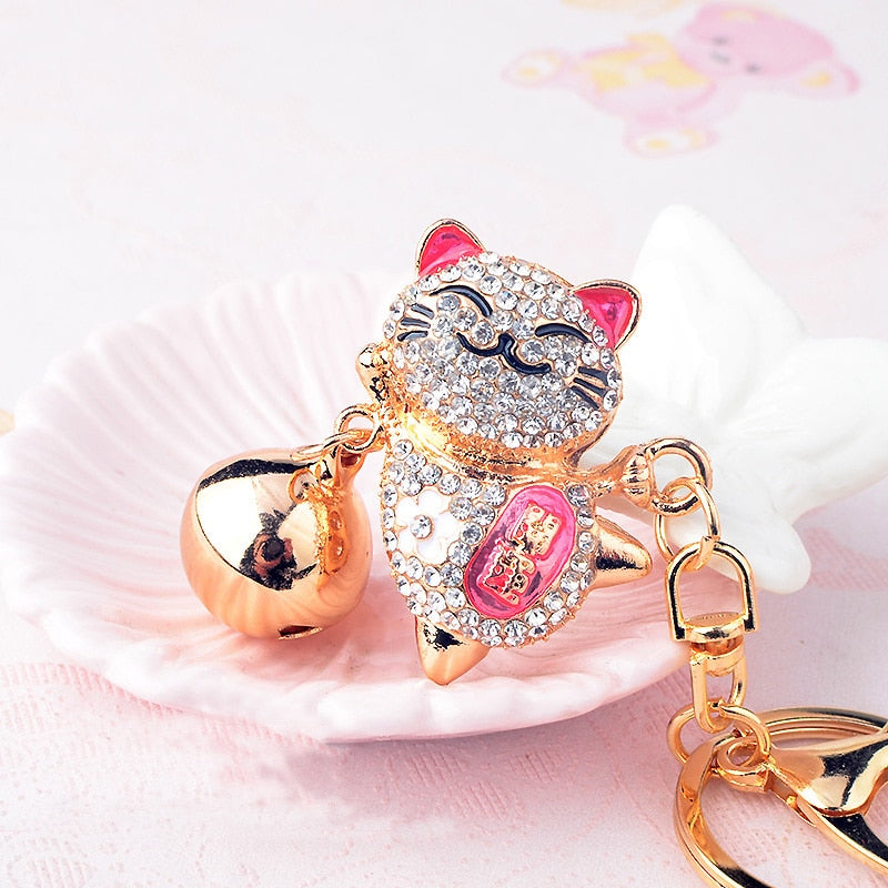 Lucky Cat Keychain