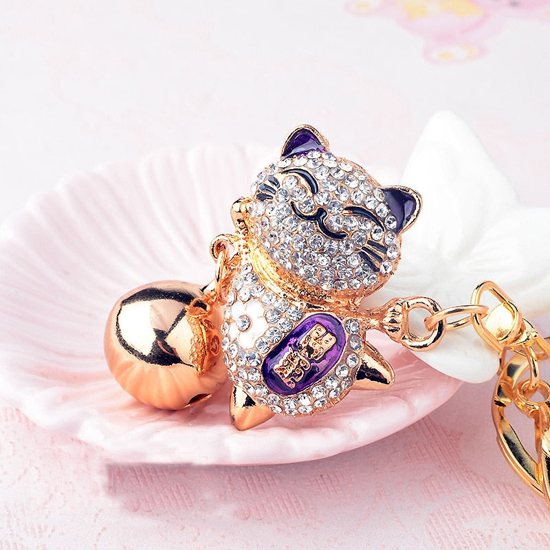 Lucky Cat Keychain