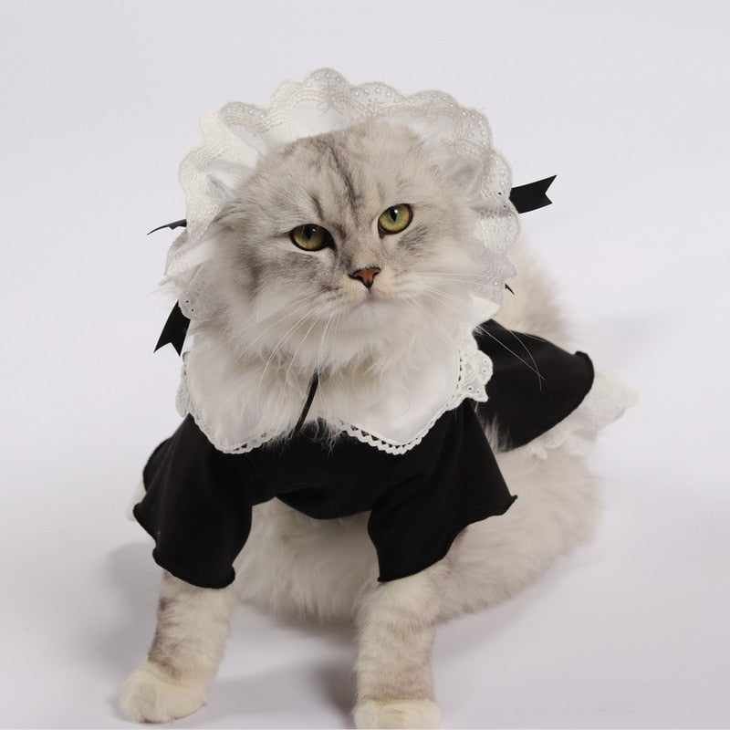 Maid Dress Clothes for Cats