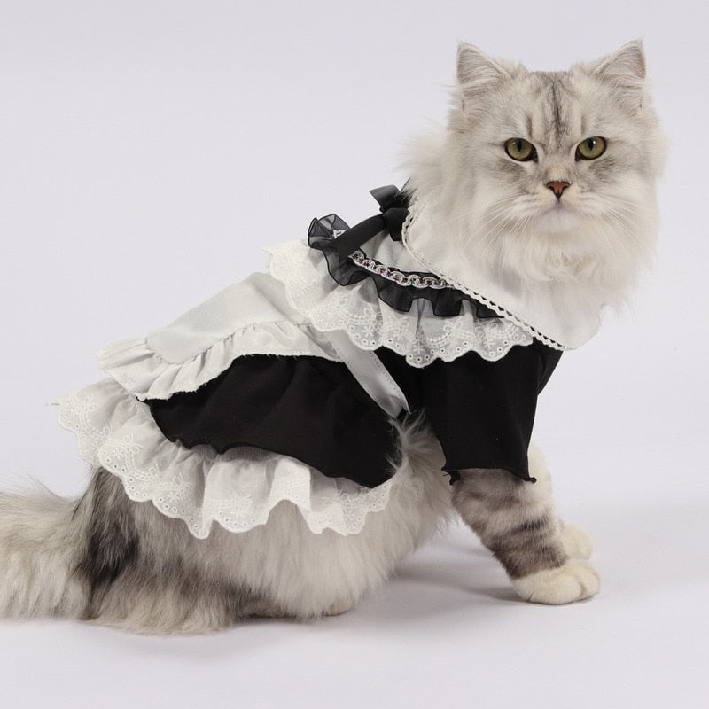 Maid Dress Clothes for Cats