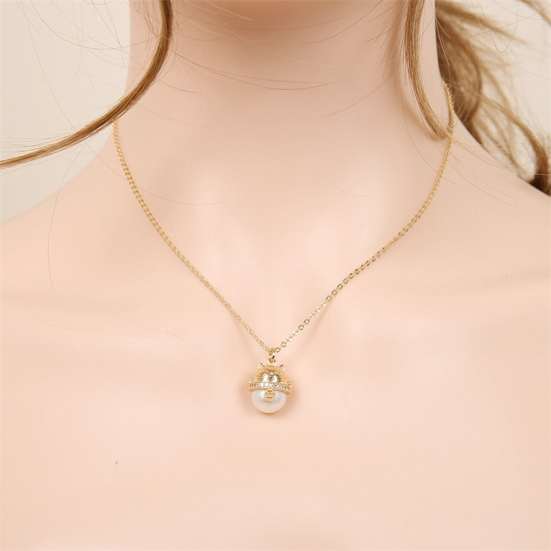 Maneki Neko Necklace