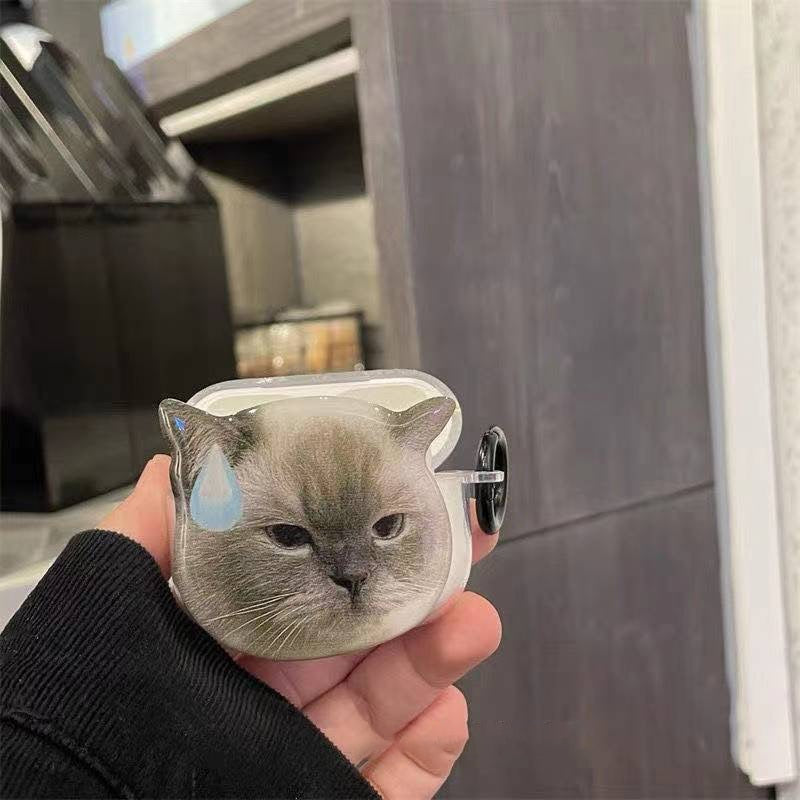 Meme Cat Airpod Case