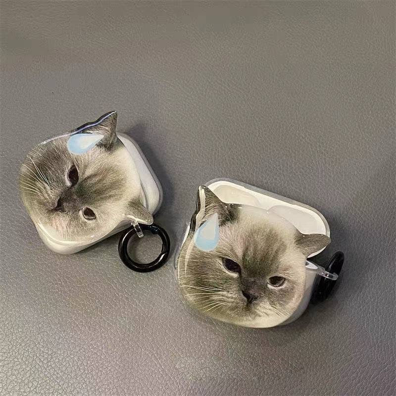 Meme Cat Airpod Case