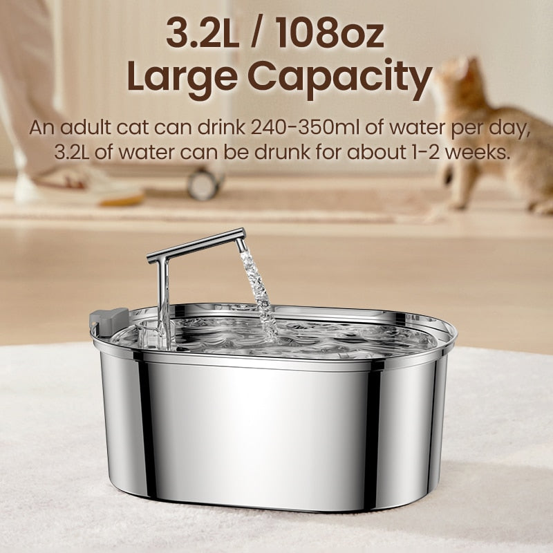 Metal Cat Water Fountain