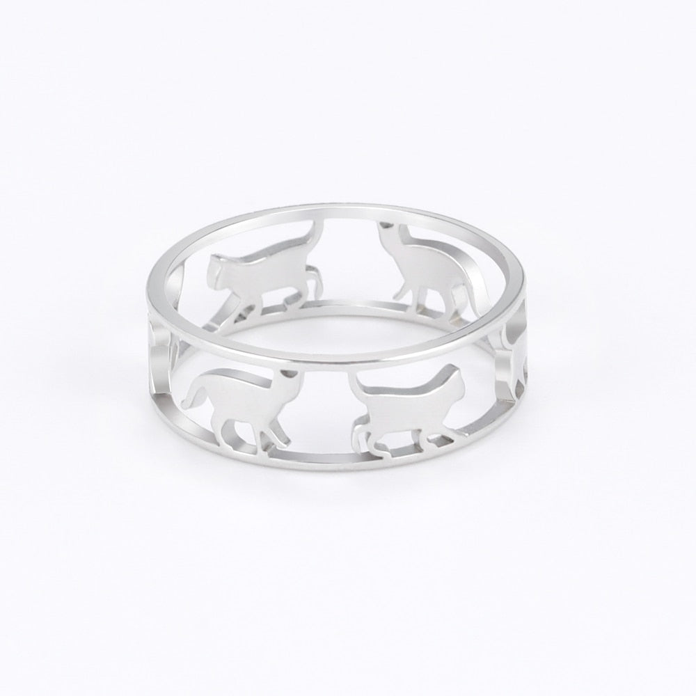 Minimalist Cat Ring