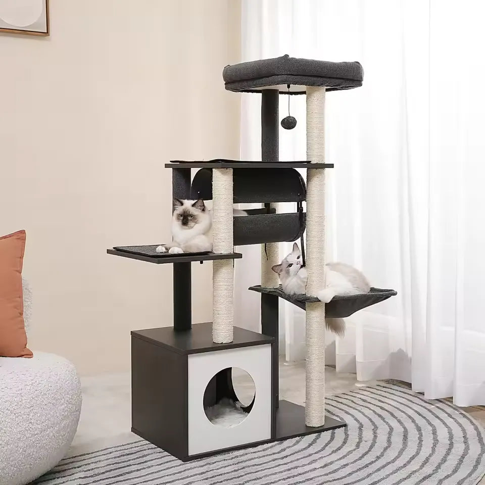 ModernCat albero tiragraffi moderno con amaca accogliente per gatti