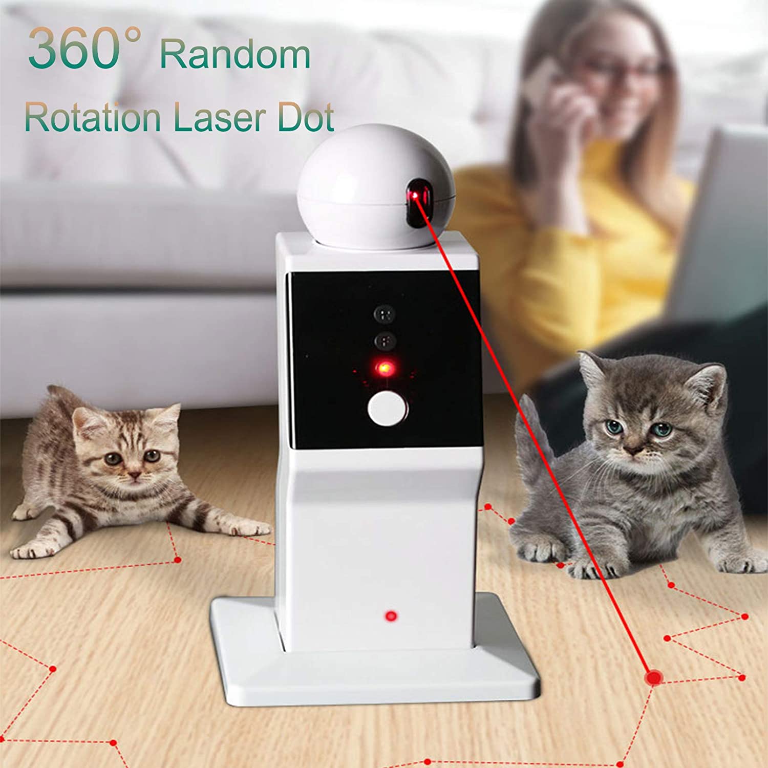 Moving Laser Cat Toy