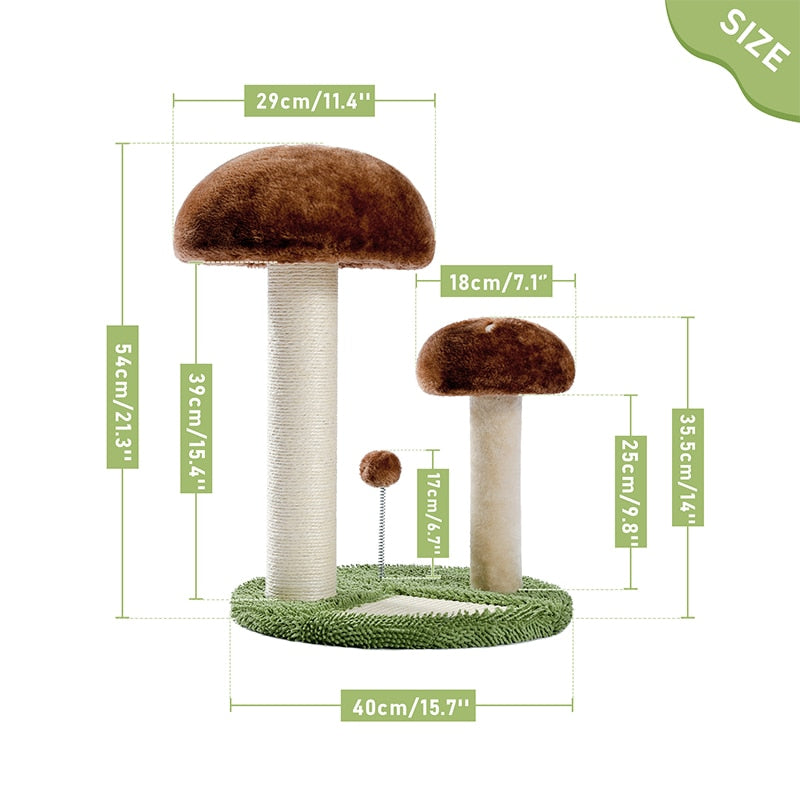 Mushroom Cat Scratching Post