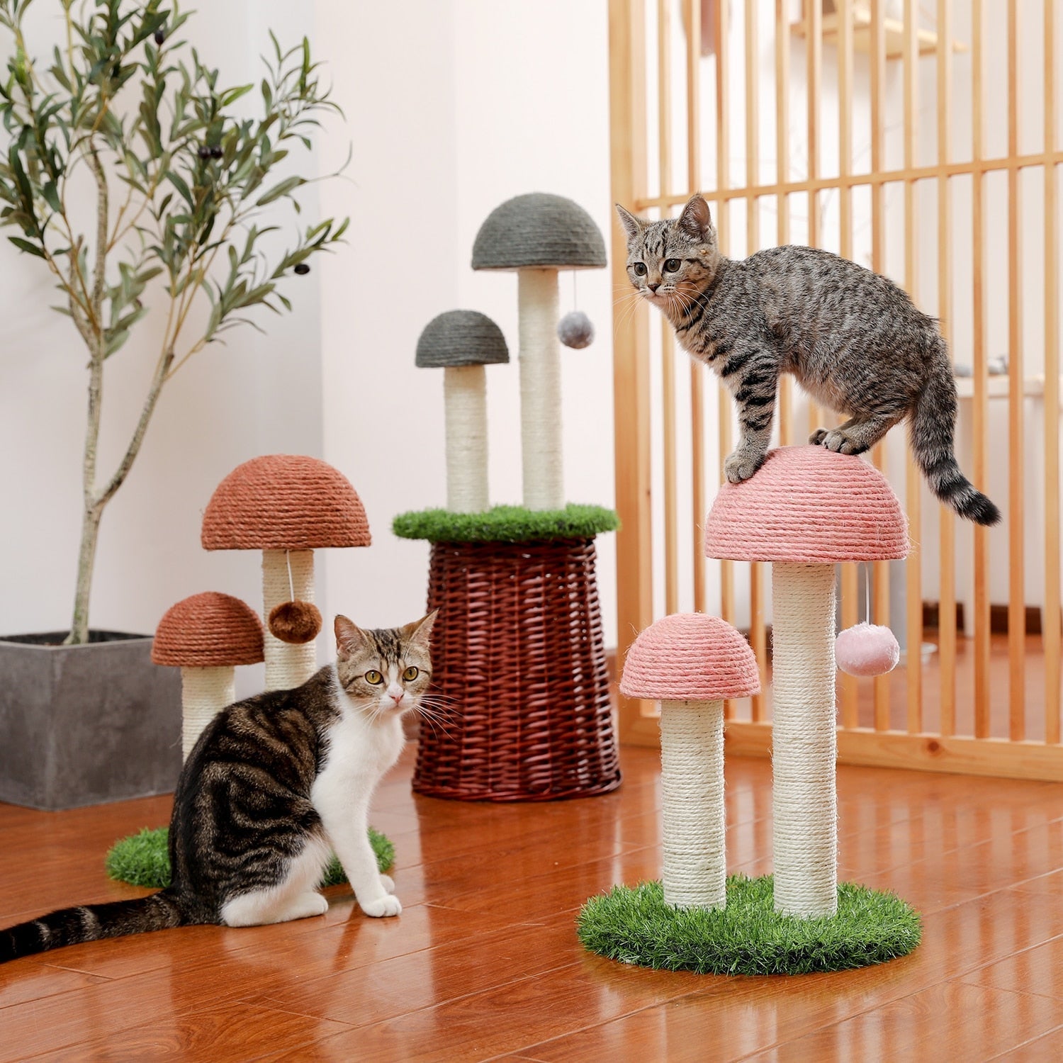 Mushroom Cat Scratching Post
