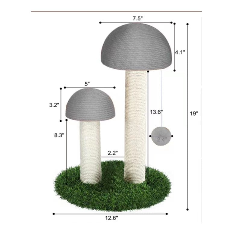 Mushroom Cat Scratching Post