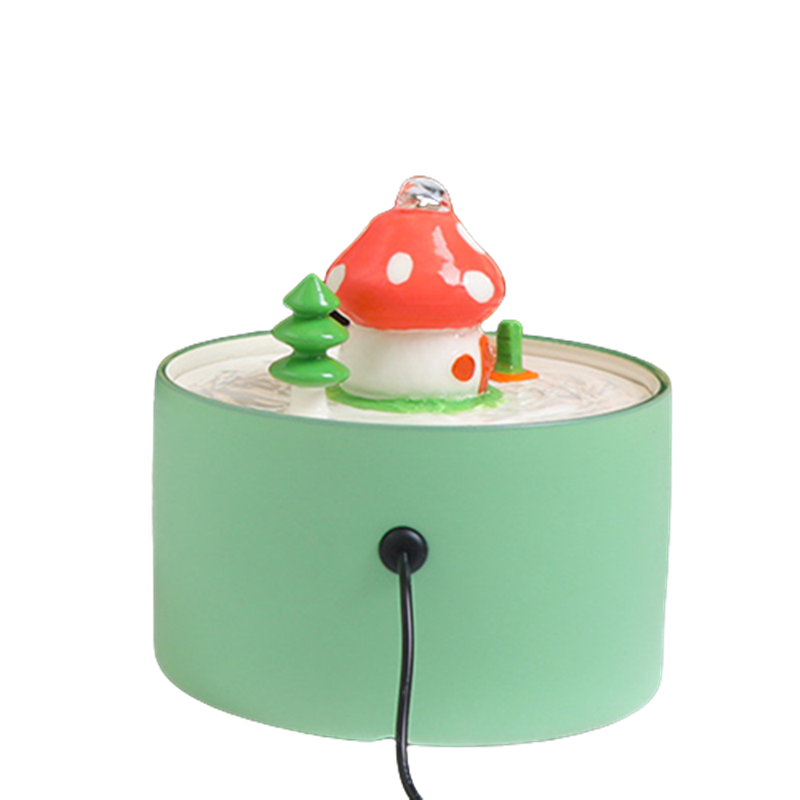 Mushroom Cat Water Fountain
