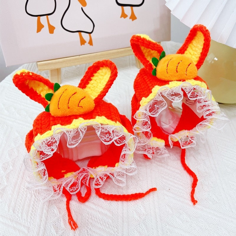 Orange Beanie for Cat