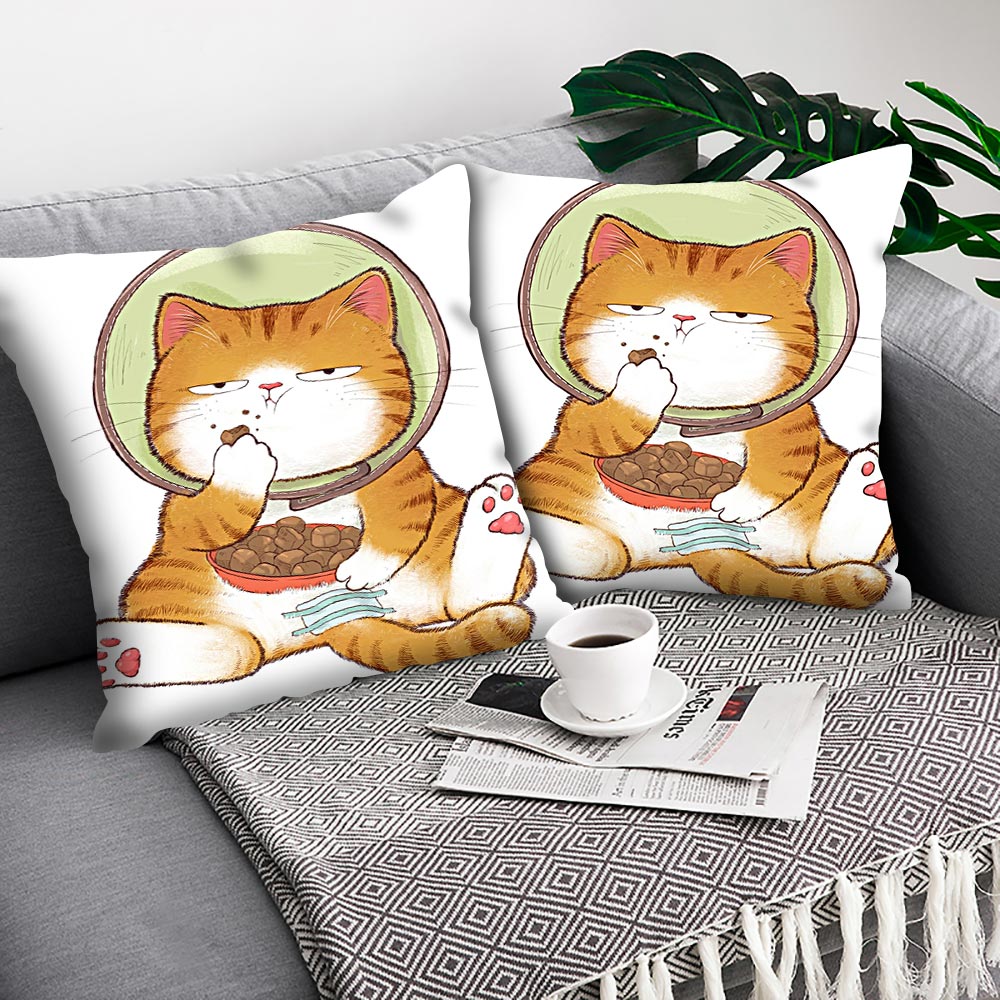Orange Cat Pillow