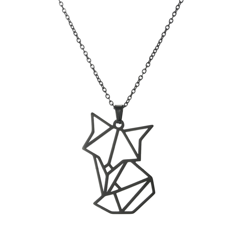 Origami Cat Necklace